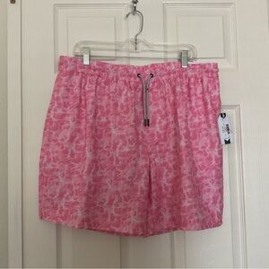 NWT Coast Swim Trunk Mens XXL Short Mesh Lined 3 Pockets Pink